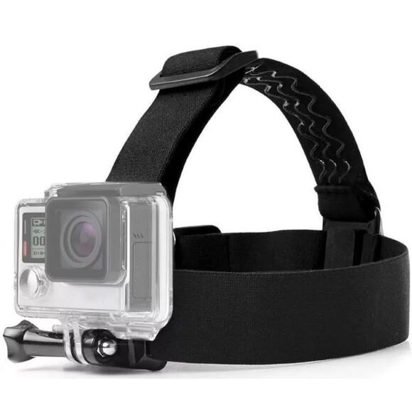 Head Strap Mount Headband Only For GoPro Black Adjustable Stretchy NEW - Picture 2 of 3